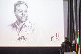 سخنرانی بهرام افشار، بازیگر در مراسم یابود جواد گنجی