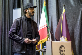 سخنرانی بهرام افشار، بازیگر در مراسم یابود جواد گنجی