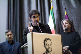 سخنرانی شهاب حسینی، بازیگر در مراسم یابود جواد گنجی