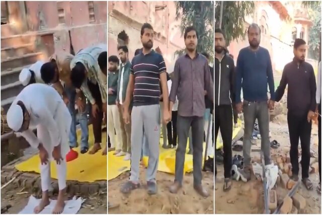 تحصن شبانه دانشجویان دانشگاه لکهنو هند در اعتراض به پلمب مسجد تاریخی