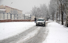 بارش برف زمستانی در اردبیل