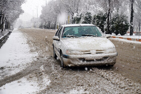 بارش برف زمستانی در اردبیل