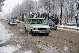بارش برف زمستانی در اردبیل