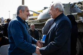 مراسم خاکسپاری حاجیه خانم معصومه حسینی‌زاده مادر جاویدالاثر  سردار احمد متوسلیان