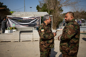 مراسم خاکسپاری حاجیه خانم معصومه حسینی‌زاده مادر جاویدالاثر  سردار احمد متوسلیان