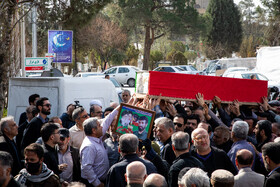 مراسم خاکسپاری حاجیه خانم معصومه حسینی‌زاده مادر جاویدالاثر  سردار احمد متوسلیان