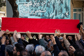 مراسم خاکسپاری حاجیه خانم معصومه حسینی‌زاده مادر جاویدالاثر  سردار احمد متوسلیان