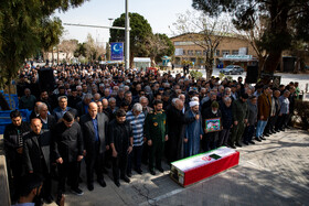 مراسم خاکسپاری حاجیه خانم معصومه حسینی‌زاده مادر جاویدالاثر  سردار احمد متوسلیان