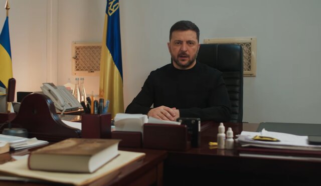 زلنسکی پناهگاهش را به نمایش گذاشت