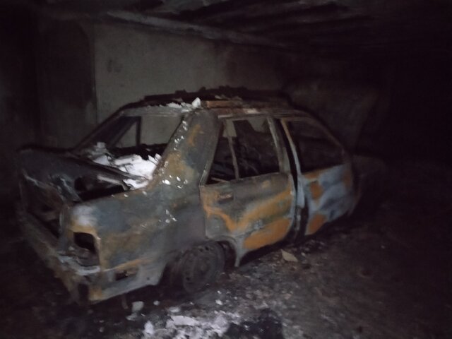 گزارشی از وقوع آتش‌سوزی در پارکینگ یک ساختمان در پیشوا