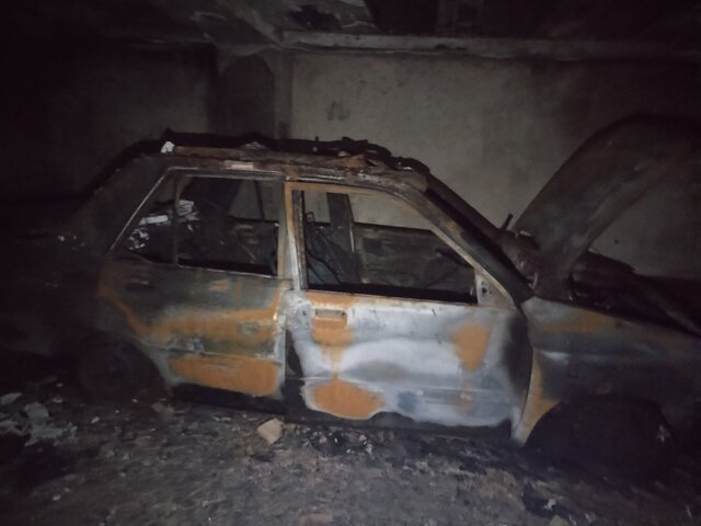 گزارشی از وقوع آتش‌سوزی در پارکینگ یک ساختمان در پیشوا