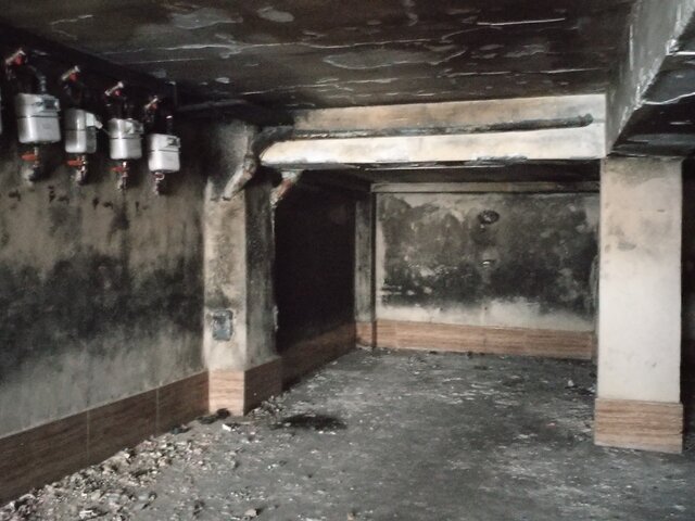 گزارشی از وقوع آتشسوزی در پارکینگ یک ساختمان در پیشوا