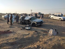 واژگونی وانت در جاده سراوان ۱۱ مصدوم برجا گذاشت/ ۳ کشته در تصادف جاده ایرانشهر– بمپور