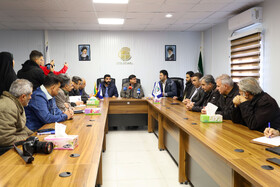 توضیحات جعفر مردانی استاندار چهارمحال و بختیاری و احمد راستینه نماینده مردم شهرکرد، بن، سامان و فرخشهر در مجلس از مراحل اجرایی پروژه راه آهن شهرکرد