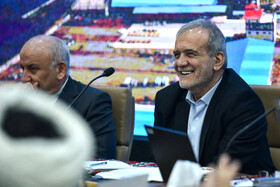 نشست مسعود پزشکیان، رئیس‌جمهور با سرمایه‌گذاران و فعالان اقتصادی استان مازندران