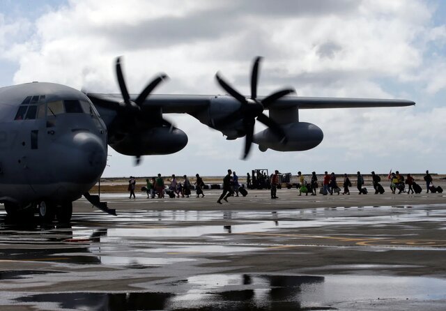 هواپیمای نظامی آمریکا دچار حادثه شد