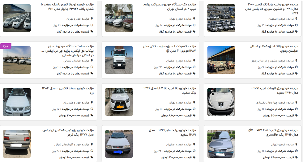 از کجا ماشین مزایدهای بخریم؟ راهنمای کامل و کاربردی برای خرید مطمئن خودرو مزایدهای