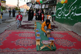 یک افطاری ساده در محله «نیستان سعدی » - شیراز
