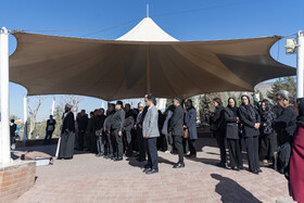 تشییع پیکر علی باباچاهی در بهشت سکینه کرج