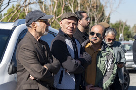 تشییع پیکر علی باباچاهی در بهشت سکینه کرج