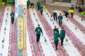 ضیافت افطار در حرم حضرت فاطمه معصومه(س)