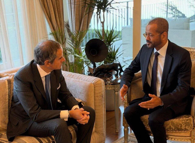 رایزنی وزیر خارجه عمان و رافائل گروسی در ژنو