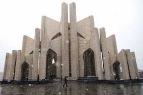 بارش برف در تبریز