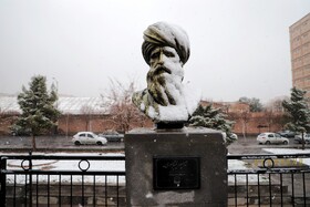 بارش برف در تبریز