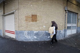 بارش برف در تبریز