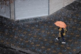 بارش برف در تبریز