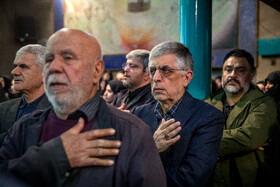 غلامحسین کرباسچی در مراسم تشییع و خاکسپاری آیت‌الله امام‌جمارانی