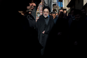 سیدمحمد خاتمی در مراسم تشییع و خاکسپاری آیت‌الله امام‌جمارانی