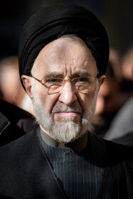 سیدمحمد خاتمی در مراسم تشییع و خاکسپاری آیت‌الله امام‌جمارانی