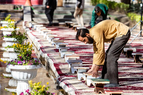 مراسم جزخوانی قرآن کریم در گذر فرهنگی چهارباغ - اصفهان