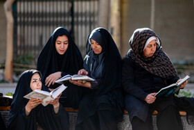 مراسم جزخوانی قرآن کریم در گذر فرهنگی چهارباغ - اصفهان