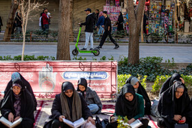 مراسم جزخوانی قرآن کریم در گذر فرهنگی چهارباغ - اصفهان