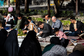 مراسم جزخوانی قرآن کریم در گذر فرهنگی چهارباغ - اصفهان