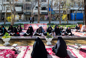 مراسم جزخوانی قرآن کریم در گذر فرهنگی چهارباغ - اصفهان