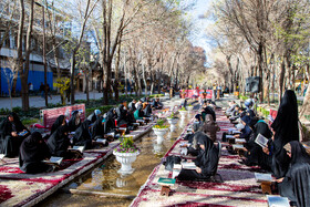 مراسم جزخوانی قرآن کریم در گذر فرهنگی چهارباغ - اصفهان