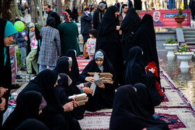 مراسم جزخوانی قرآن کریم در گذر فرهنگی چهارباغ - اصفهان