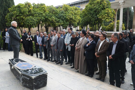 خاکسپاری پیکر پروفسور عبدالمجید رافعی - شیراز