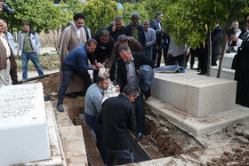 خاکسپاری پیکر پروفسور عبدالمجید رافعی - شیراز