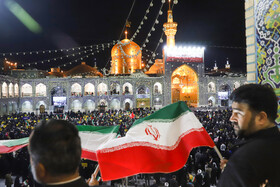 تجمع مردمی در محکومیت حمله آمریکا و رژیم صهیونیستی - حرم مطهر رضوی