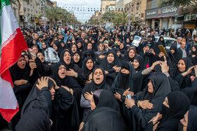 تجمع سوگواران رهبر شهید انقلاب در اهواز