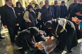 مراسم خاکسپاری «اصغر خمسه»، عکاس خبری