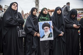 تجمع سوگواران رهبر شهید انقلاب در ساری