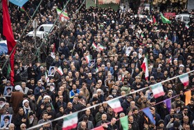 تجمع سوگواران رهبر شهید انقلاب در ساری
