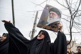 تجمع سوگواران رهبر شهید انقلاب در ساری