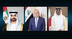 تاکید رهبران عراق، امارات و قطر بر جلوگیری از گسترش دامنه جنگ