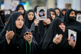 عزاداری بانوان در سوگ رهبر شهید انقلاب - قم